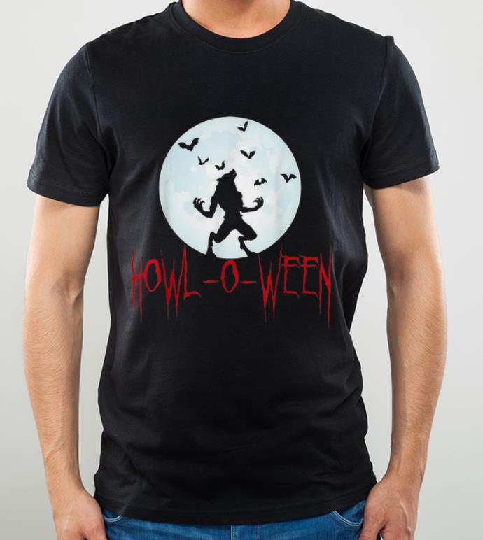 Pretty Howl-O-Ween Werewolf Full Moon Halloween shirt