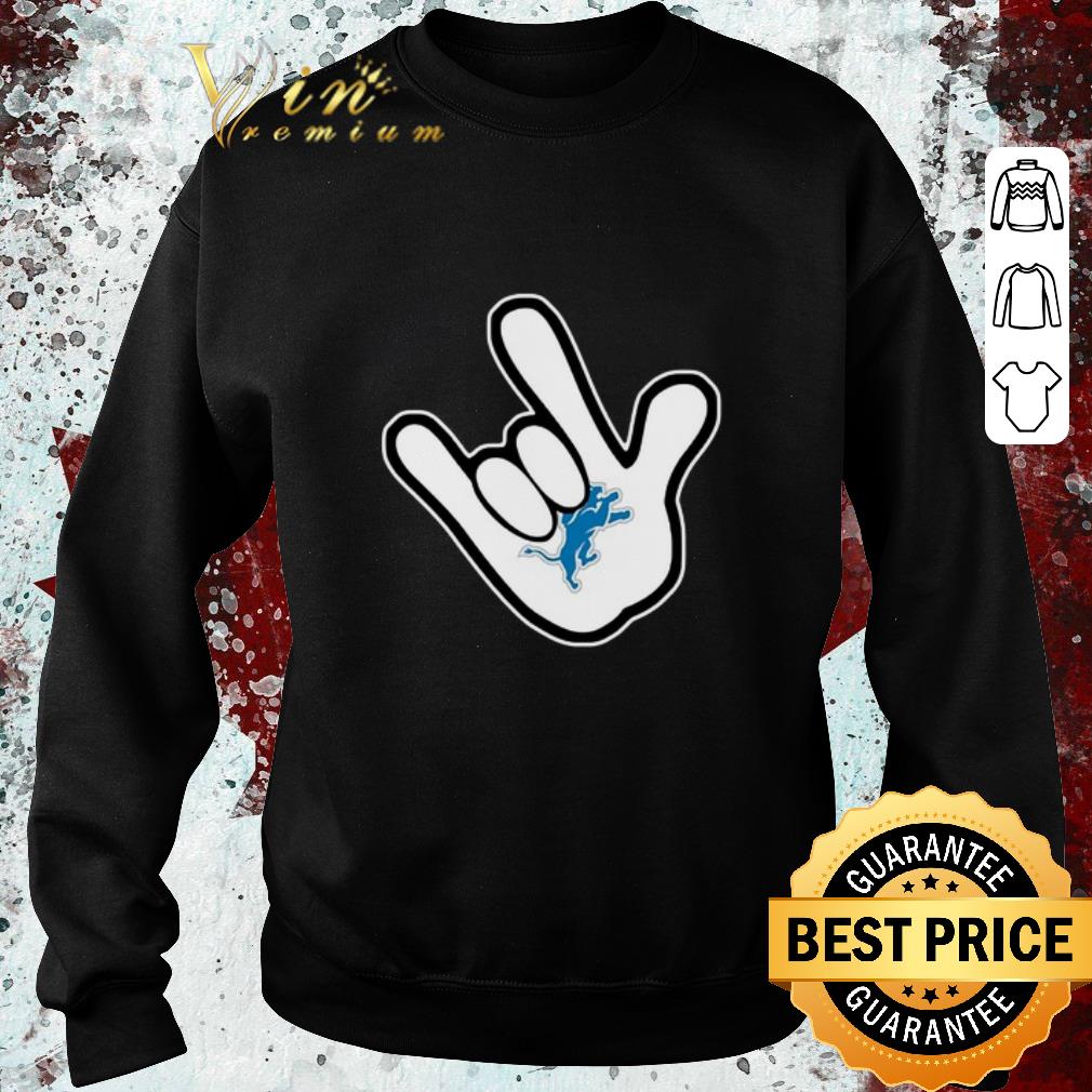 Pretty Mickey I Love You Sign Language Detroit Lions shirt