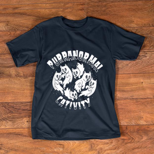 Pretty Purranormal Cativity Scary Cats Halloween Cat Lover shirt