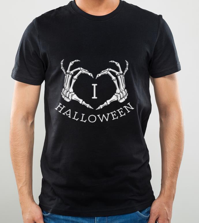 Pretty Scary Skeleton Bones Hands I Love Halloween shirt