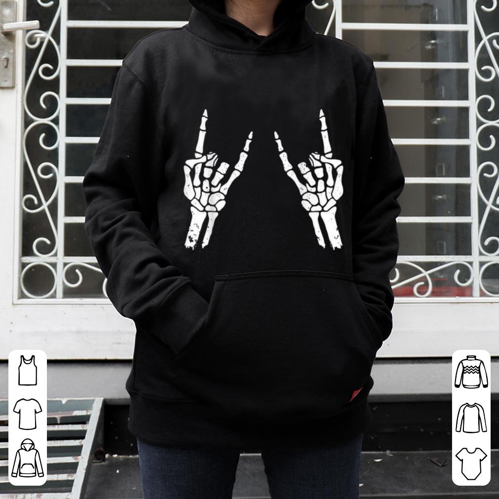 Pretty Skeleton Hands Halloween Skeleton Rocker Costume shirt