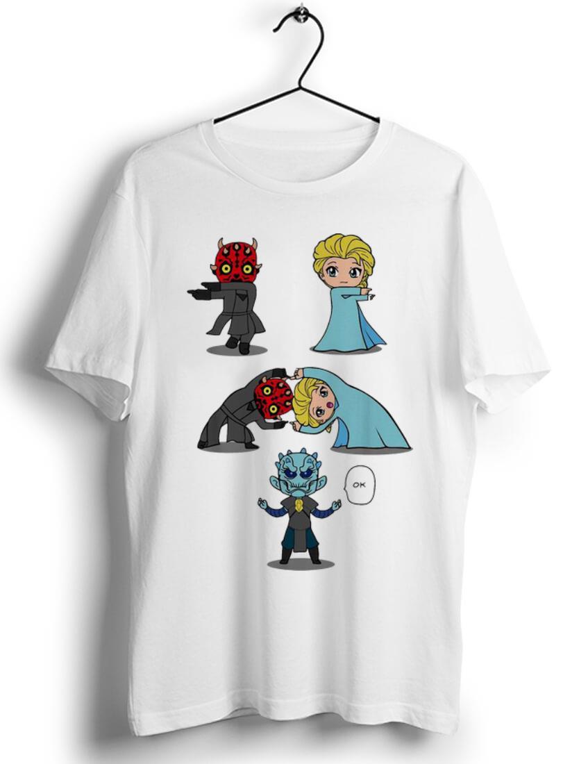 Pretty White Walker And Elsa Princess Combined shirt