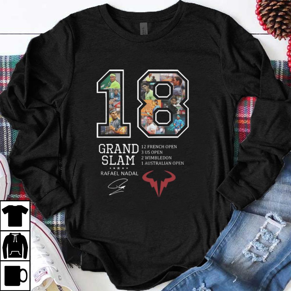 Top 18 Grand Slam 12 French Open Rafael Nadal Signature shirt 5 Top 18 Grand Slam 12 French Open Rafael Nadal Signature shirt