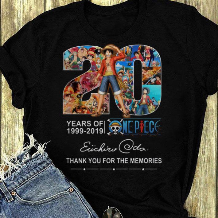 Top 20 Years Of One Piece 1999-2019 Thank You For The Memories Signatures shirt