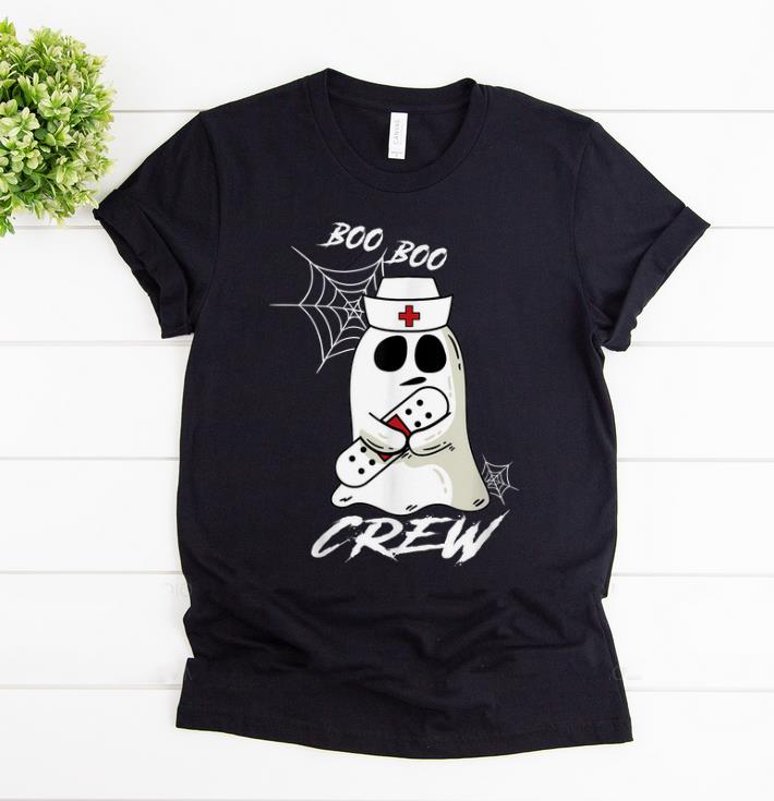 Top Boo Boo Crew Nurse Ghost Paramedic EMT EMS Funny Halloween shirt