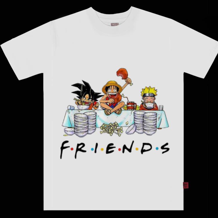 Top Luffy Naruto Songoku Friends shirt