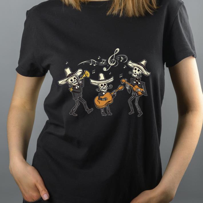 Top Mexican Mariachi Day of the Dead Skeleton Halloween shirt