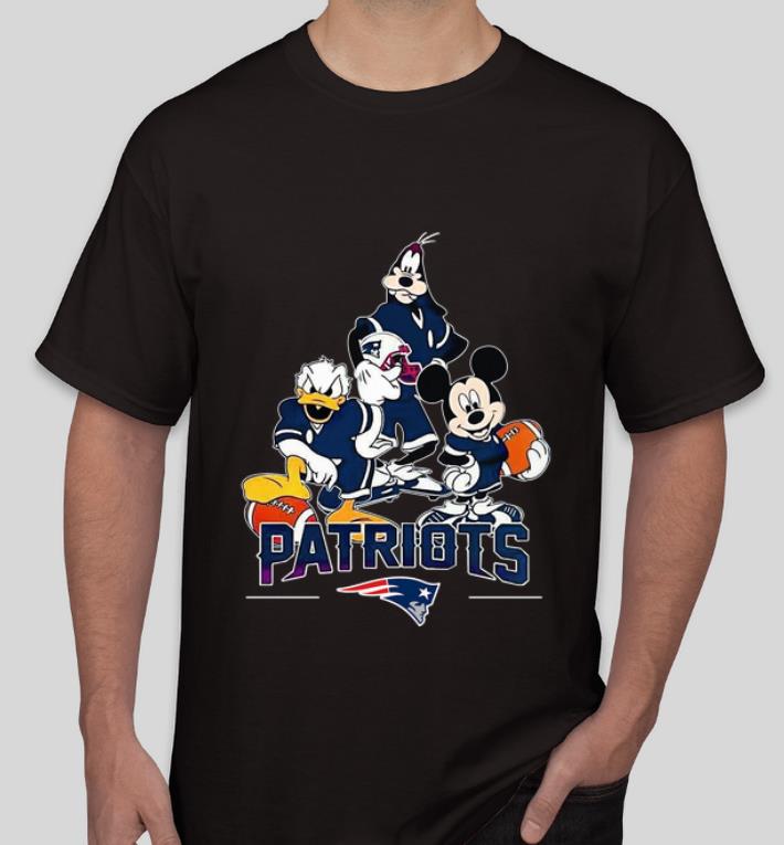 Top New England Patriots Donald Duck Goofy And Mickey Mouse shirt