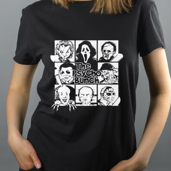 Top The Psycho Bunch Horror Movie Characters Halloween Costume shirt