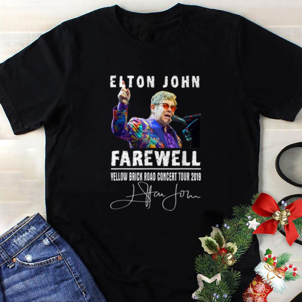 Awesome Elton John Farewell Yellow Brick Road Concert Tour 2019 Signature shirt
