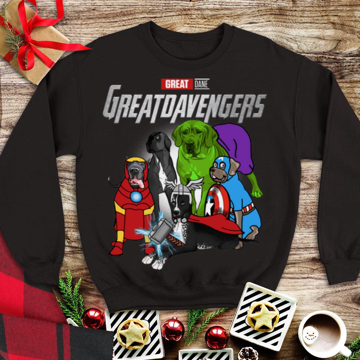 Awesome Great Dane Greatdavengers Marvel Avengers Endgame shirt