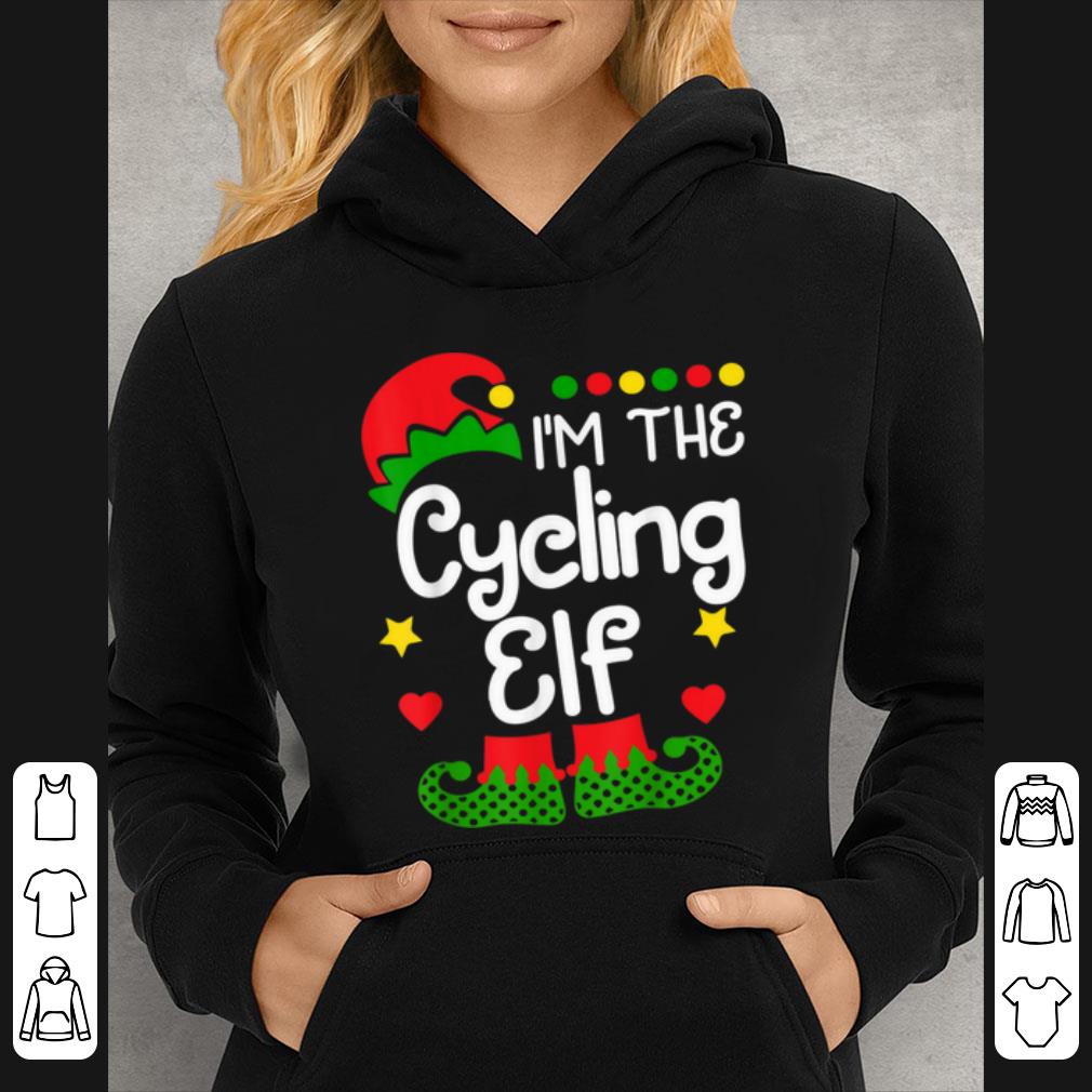 Awesome I'm The Cycling Elf Christmas Family Elf Costume Tee shirt