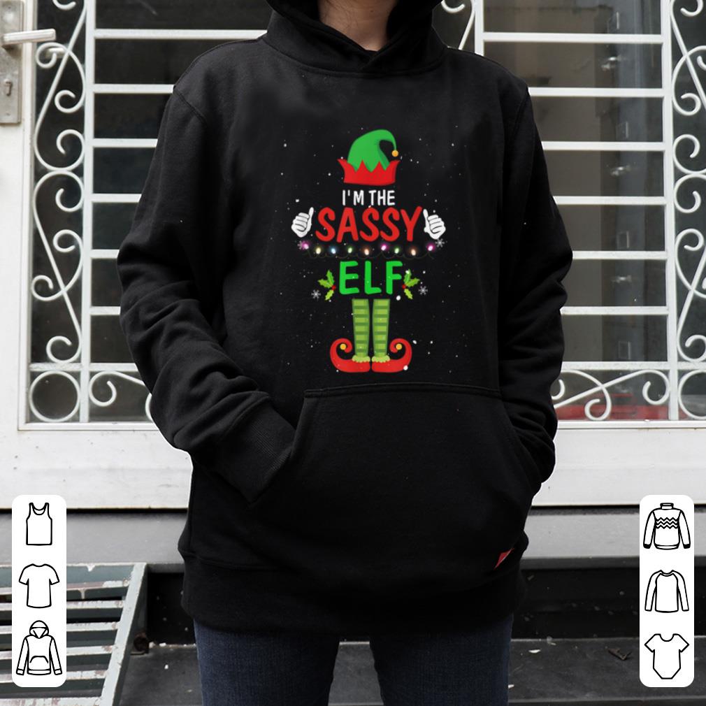 Awesome I'm The Sassy Elf Matching Family Group Christmas shirt