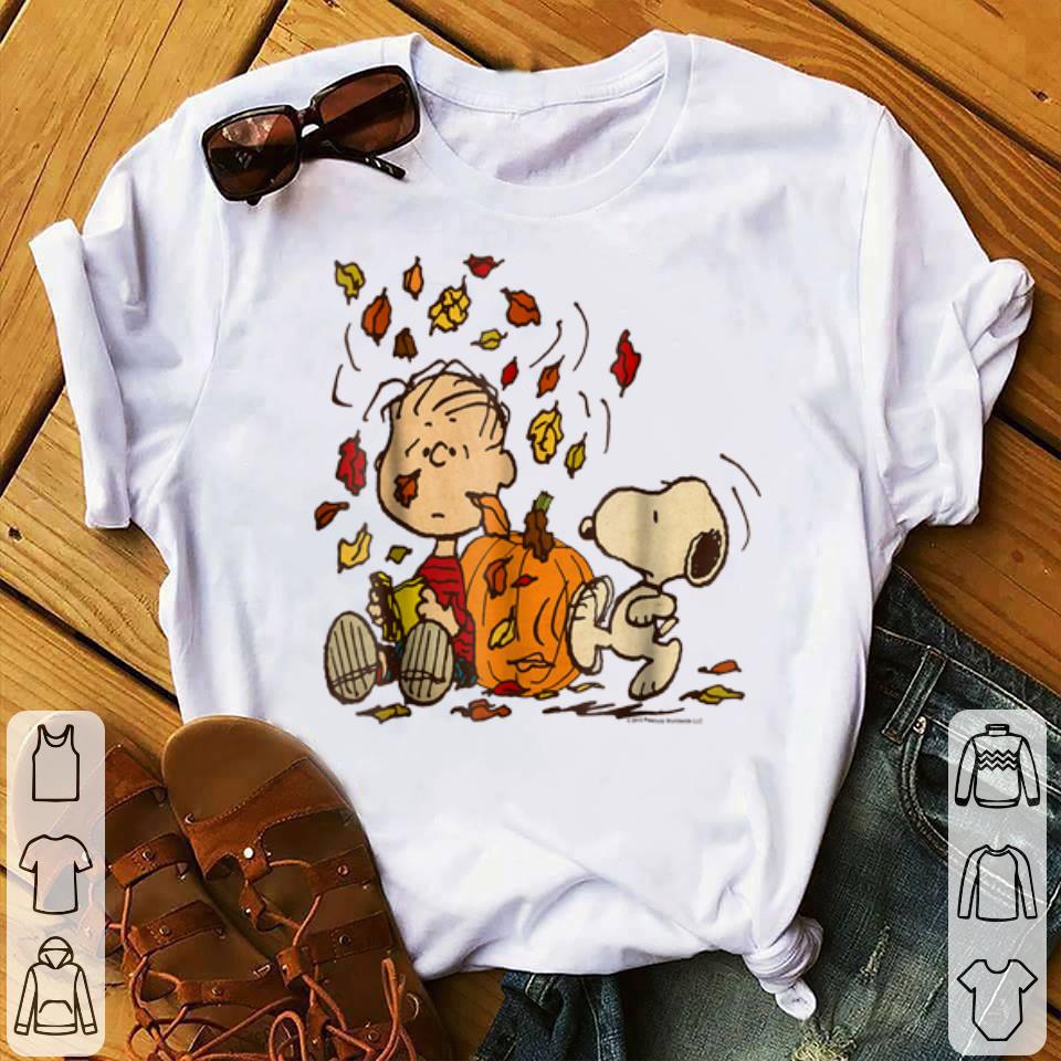 Awesome Peanuts Snoopy & Linus Fall Thanksgiving Day shirt