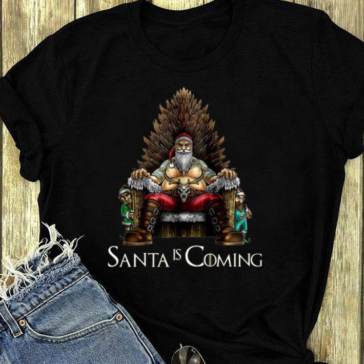 Awesome Santa Is Coming Game Of Thrones shirt