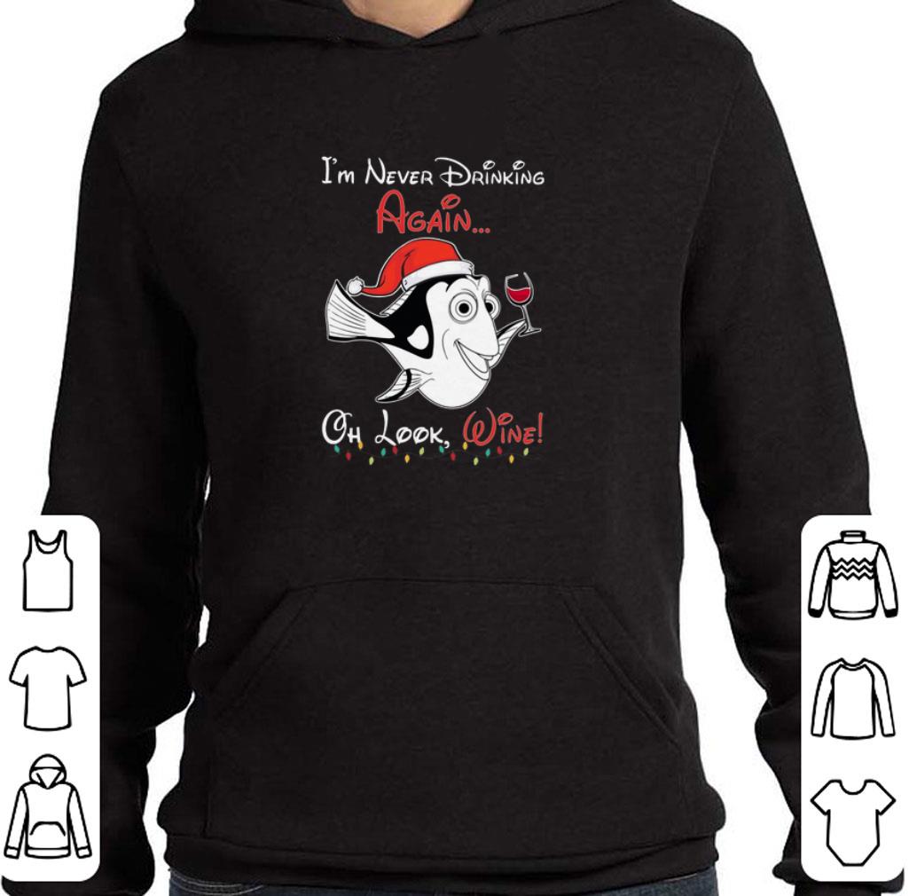 Dori Santa i'm never drinking again oh look wine Christmas shirt