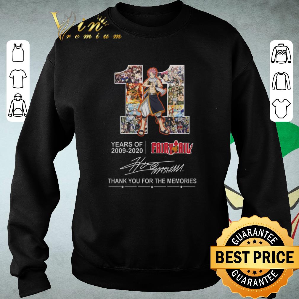 Funny 11 Years of Fairy Tail 2009-2020 thank you for the memories shirt