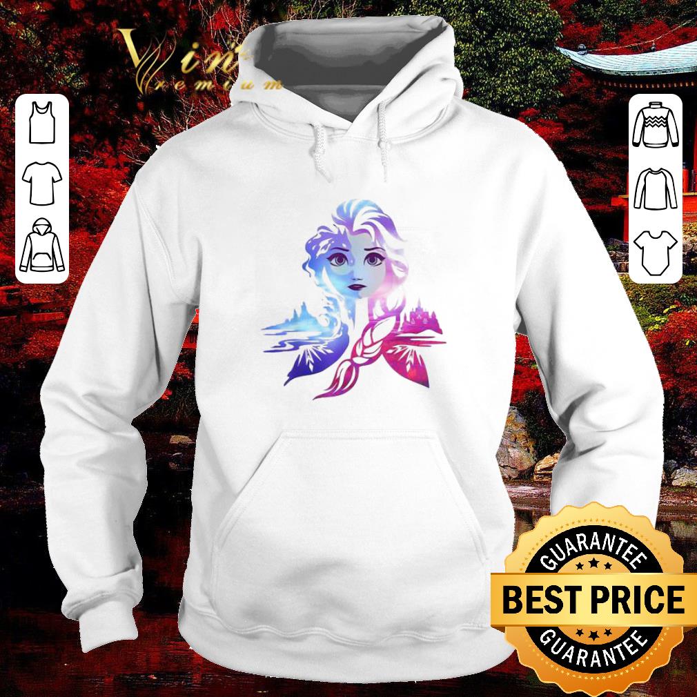 Funny Frozen 2 Elsa Two Tone Gradient Portrait shirt