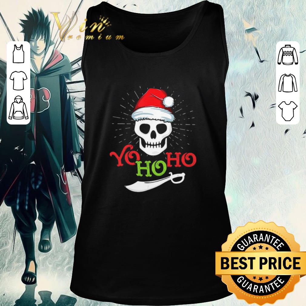 Funny Skull Yo Ho Ho Pirate Boat Cruise Christmas shirt 1 Funny Skull Yo Ho Ho Pirate Boat Cruise Christmas shirt 2
