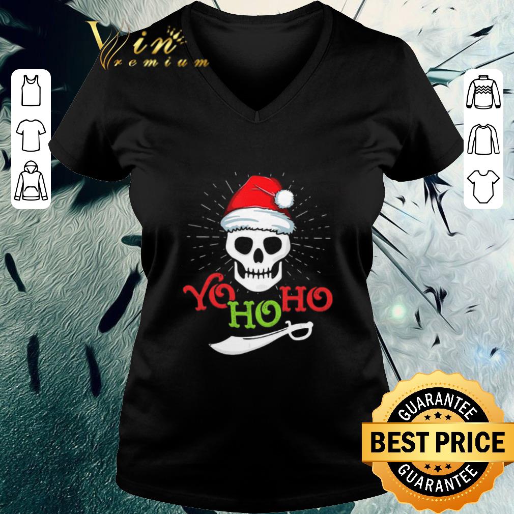 Funny Skull Yo Ho Ho Pirate Boat Cruise Christmas shirt 2 Funny Skull Yo Ho Ho Pirate Boat Cruise Christmas shirt 3