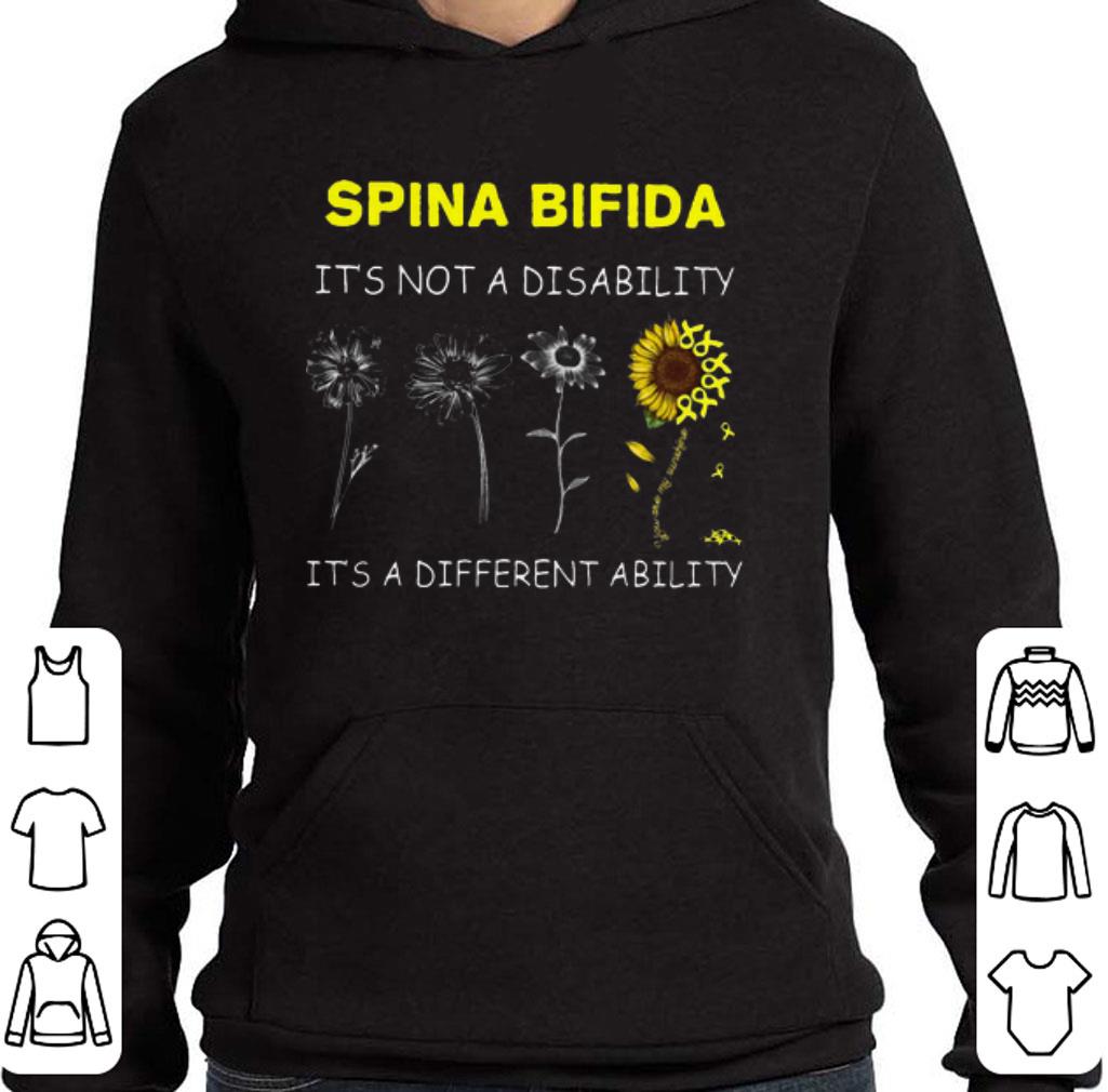 Funny Sunflower Spina bifida it's not a disability it's a different ability shirt 5 Funny Sunflower Spina bifida it's not a disability it's a different ability shirt