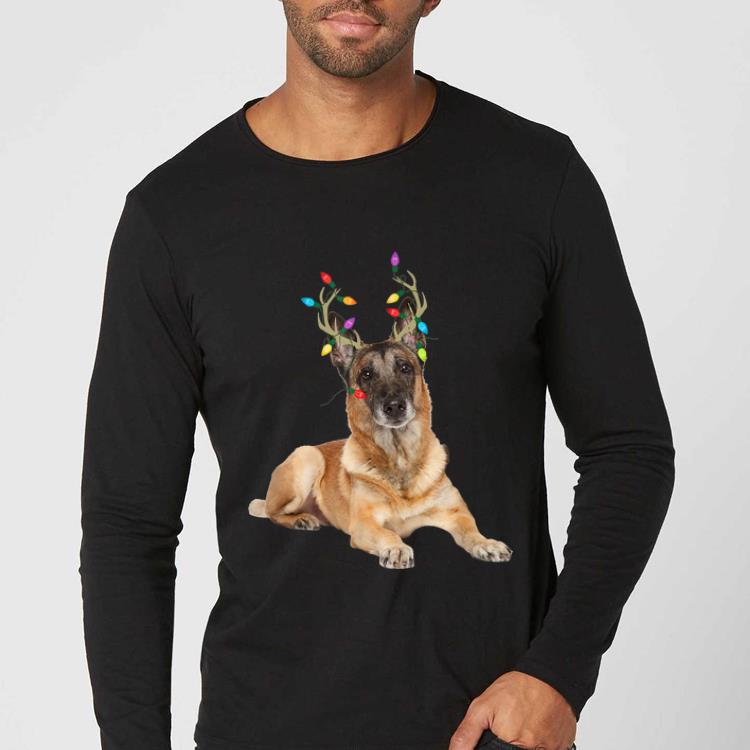 Great Belgian Malinois Reindeer Christmas Dog Lovers shirt