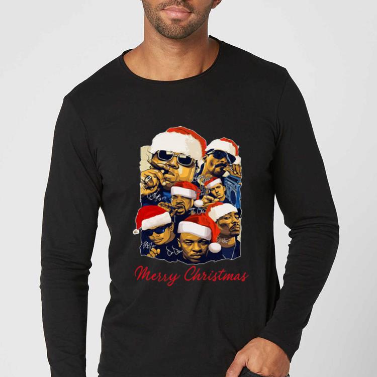 Great Notorious Big Snoop Dogg Ice Cube Signatures Christmas shirt