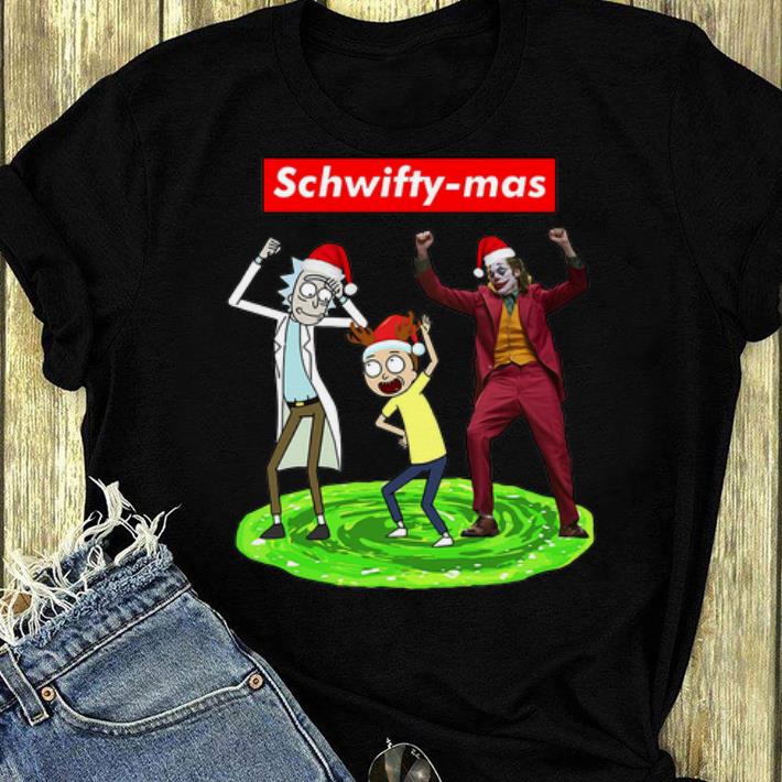 Great Schwifty-mas Rick Morty And Joker Dancing shirt
