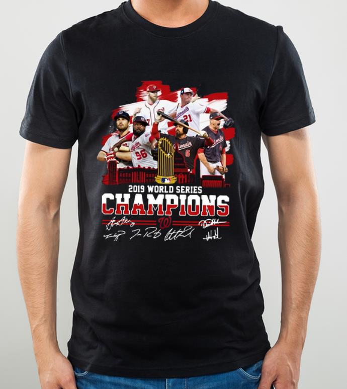 Great Washington Nationals 2019 World Series Champions Signatures shirt