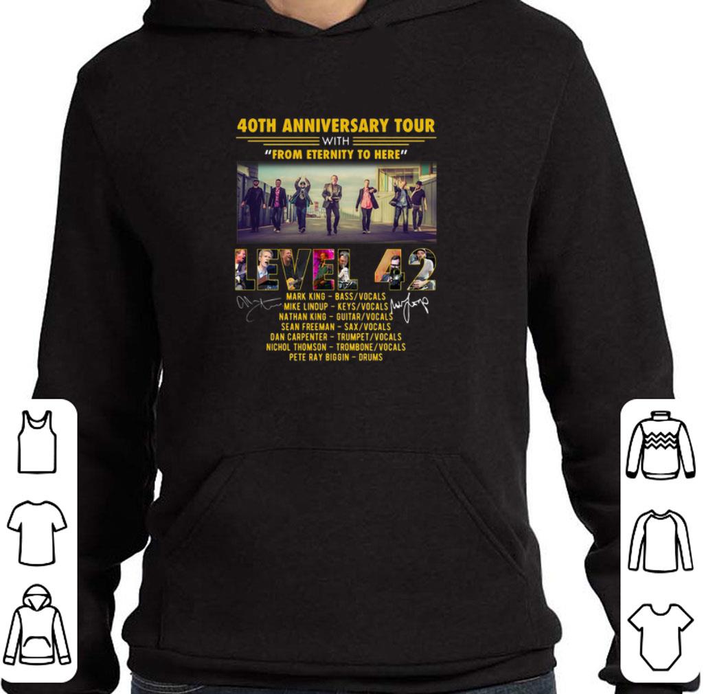 Hot 40th anniversary tour with from eternity to here Level 42 shirt