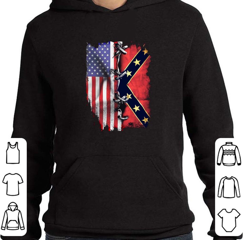 Hot America flag Confederate battle flag shirt 5 Hot America flag Confederate battle flag shirt