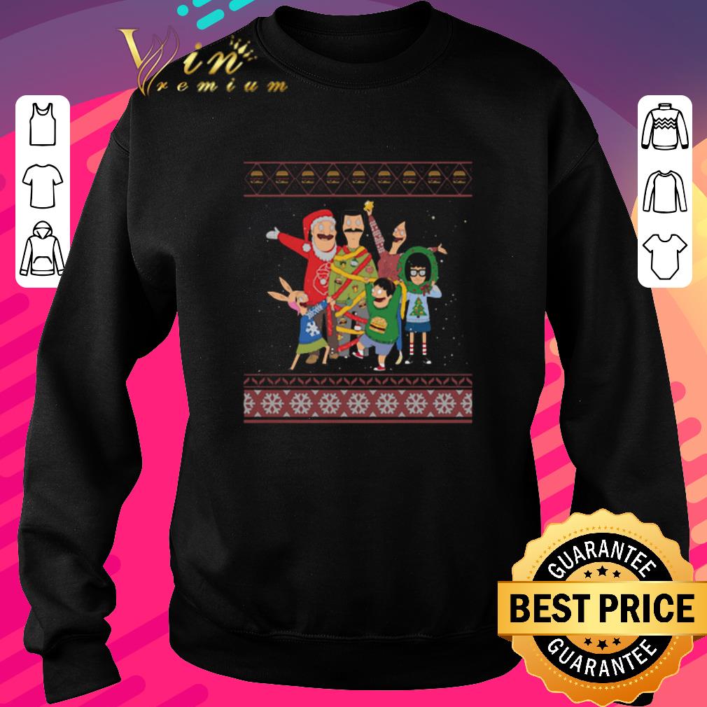 Hot Bob's Burgers family ugly Christmas shirt