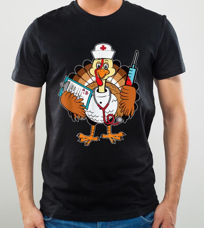 Hot Cute Nurse Doctor Thanksgiving Turkey shirt