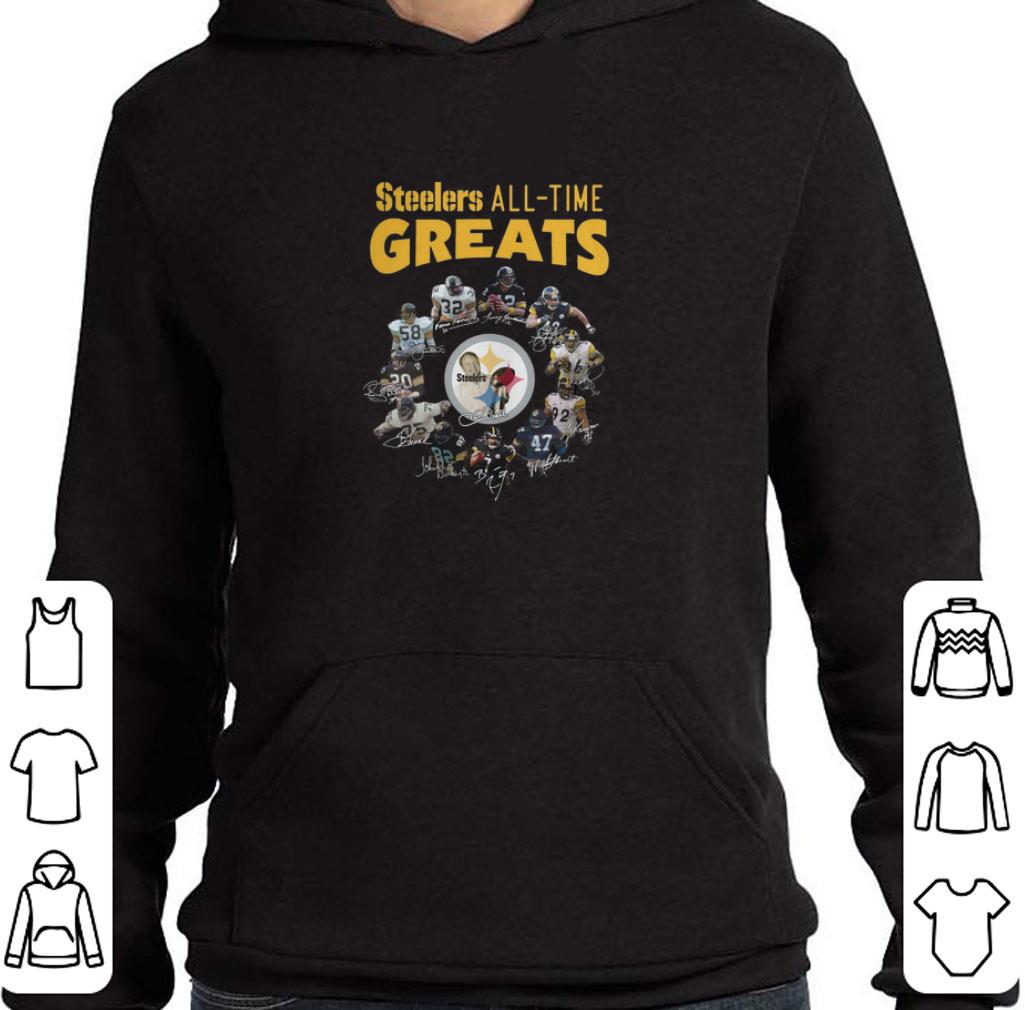 Hot Pittsburgh Steelers all-time greats signatures shirt