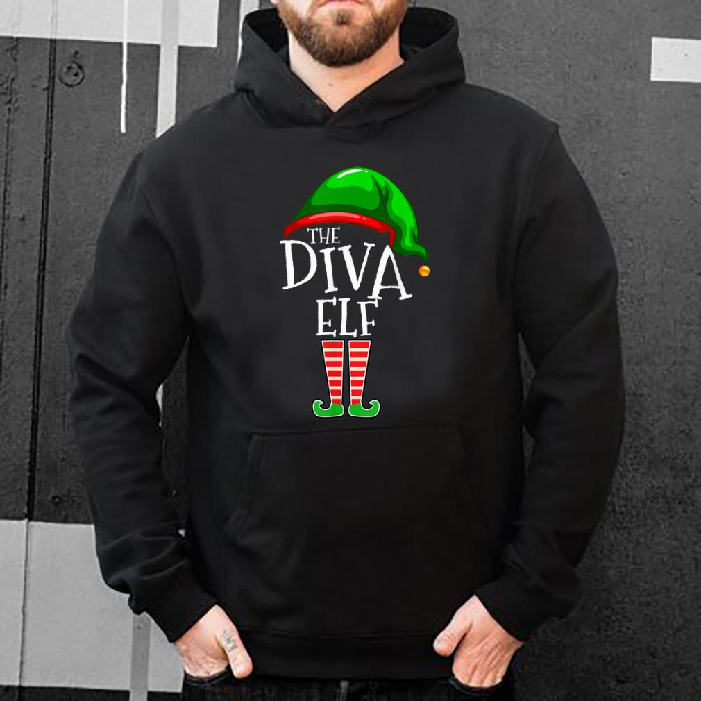Hot The Diva Elf Family Matching Group Christmas Gift Mom Wife shirt