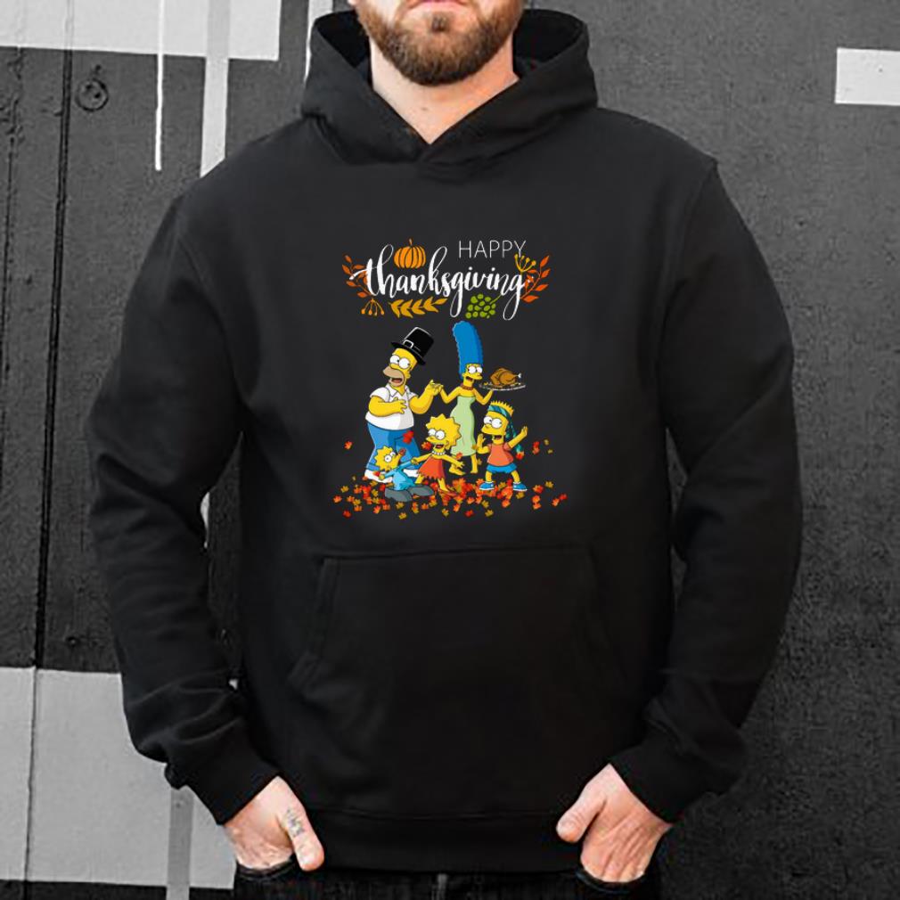 Hot The Simpsons characters happy thanksgiving shirt