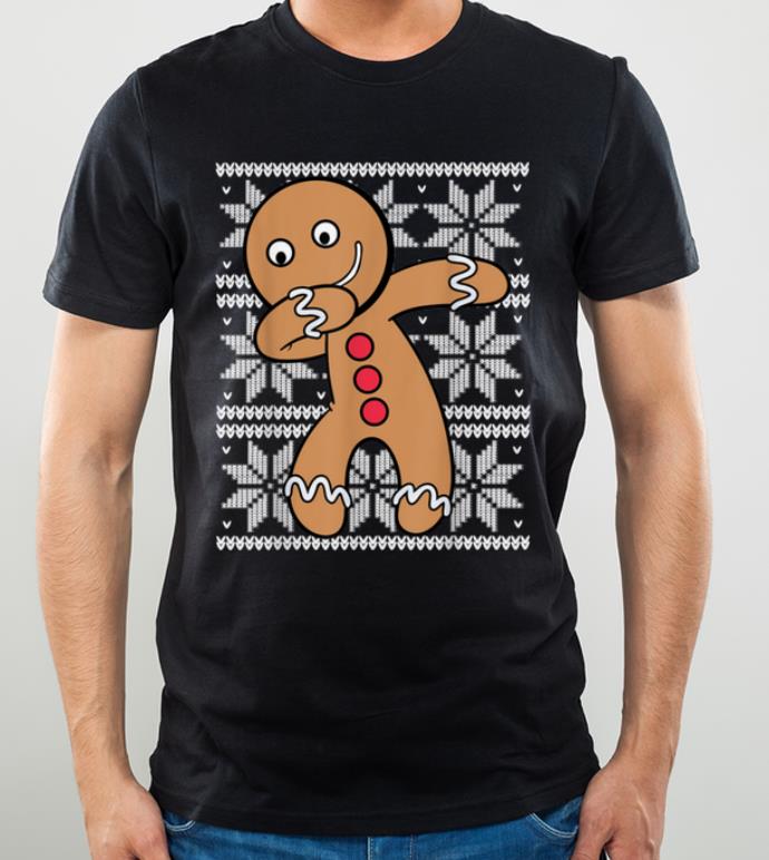 Hot UGLY CHRISTMAS Dabbing Gingerbread Cookie Xmas Cute Holiday shirt