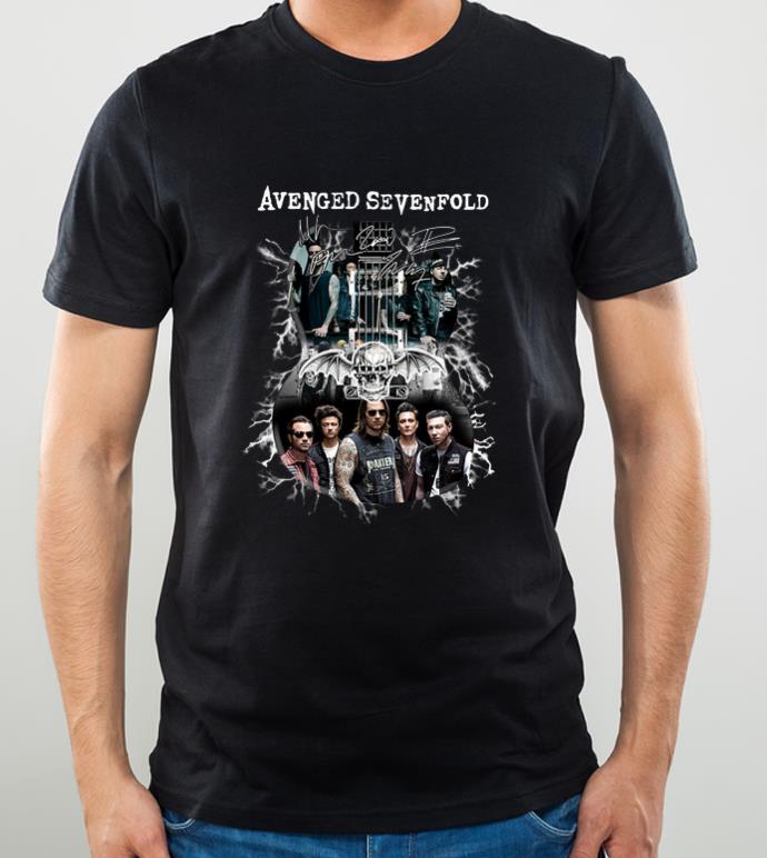 Nice Avenged Sevenfold guitar signatures shirt