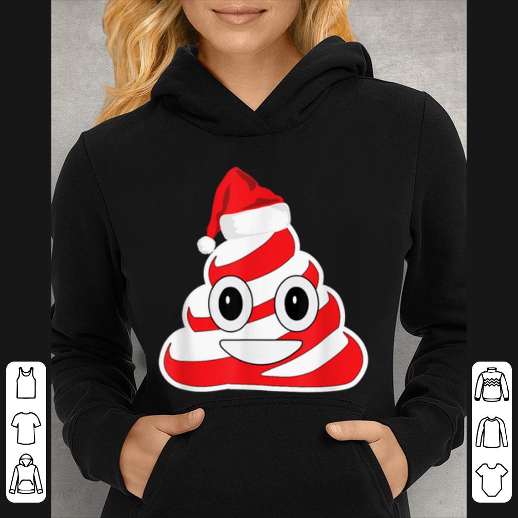 Nice Candy Cane Poop Emoji Funny Christmas Poop shirt