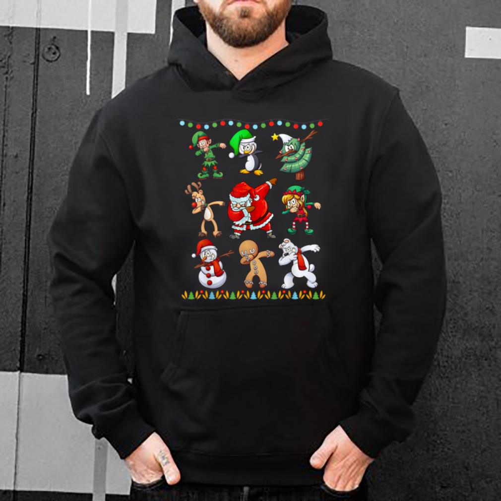 Nice Dabbing Santa Elf Friends Christmas boys Xmas Gifts shirt
