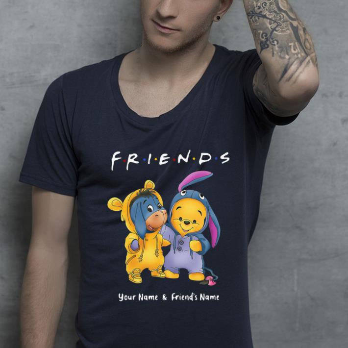 Nice Friend Baby Pooh And Eeyore Winnie Your Name And Friends Name shirt