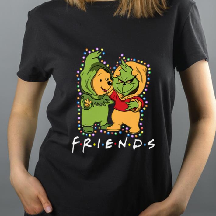 Nice Friends Grinch and Pooh christmas light shirt