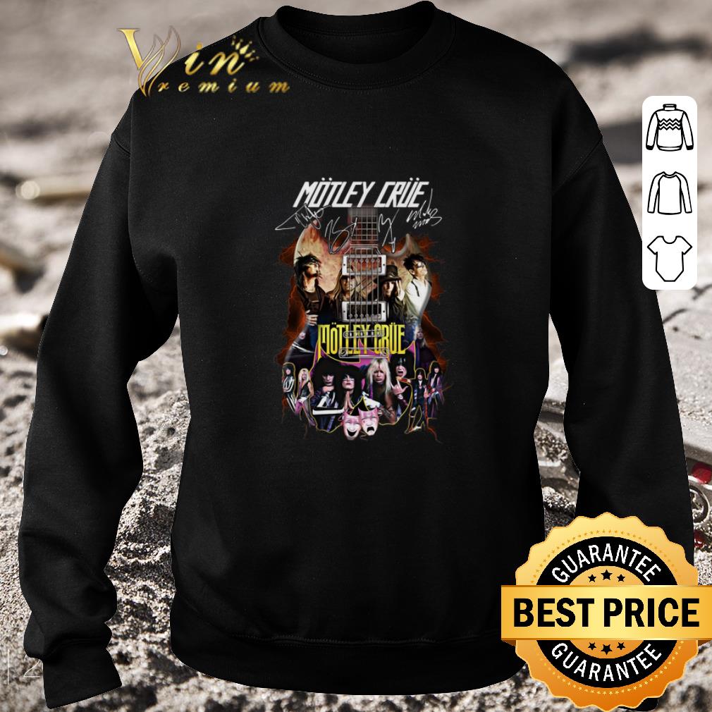 Nice Motley Crue signatures guitarist shirt