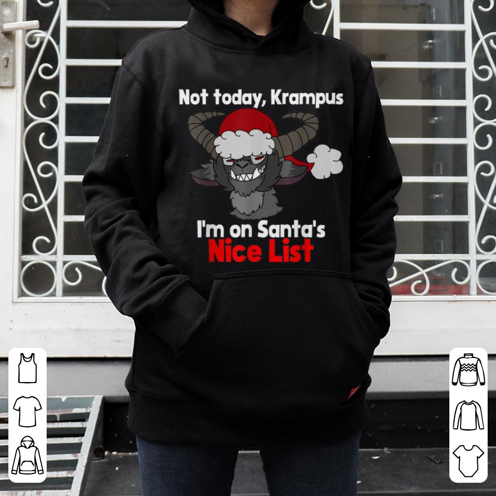 Nice Not Today Krampus Funny Christmas Gift For Boys Girls Teens shirt