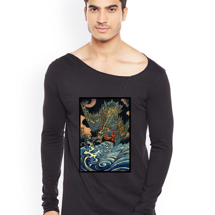 Nice Rockstar Japanese Kuniyoshi Utagawa Dragon shirt