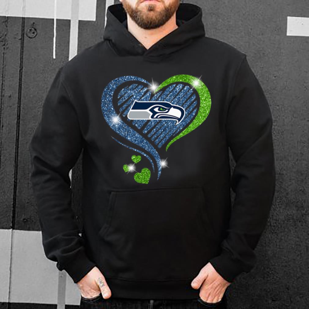 Nice Seattle Seahawks Diamond Heart shirt