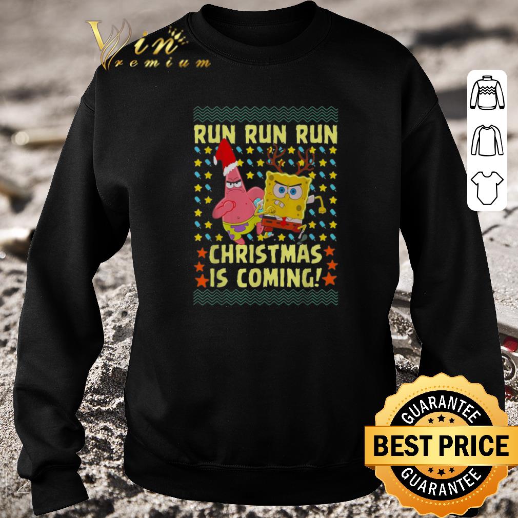 Nice Spongebob Patrick Star Christmas is coming shirt 5 Nice Spongebob Patrick Star Christmas is coming shirt