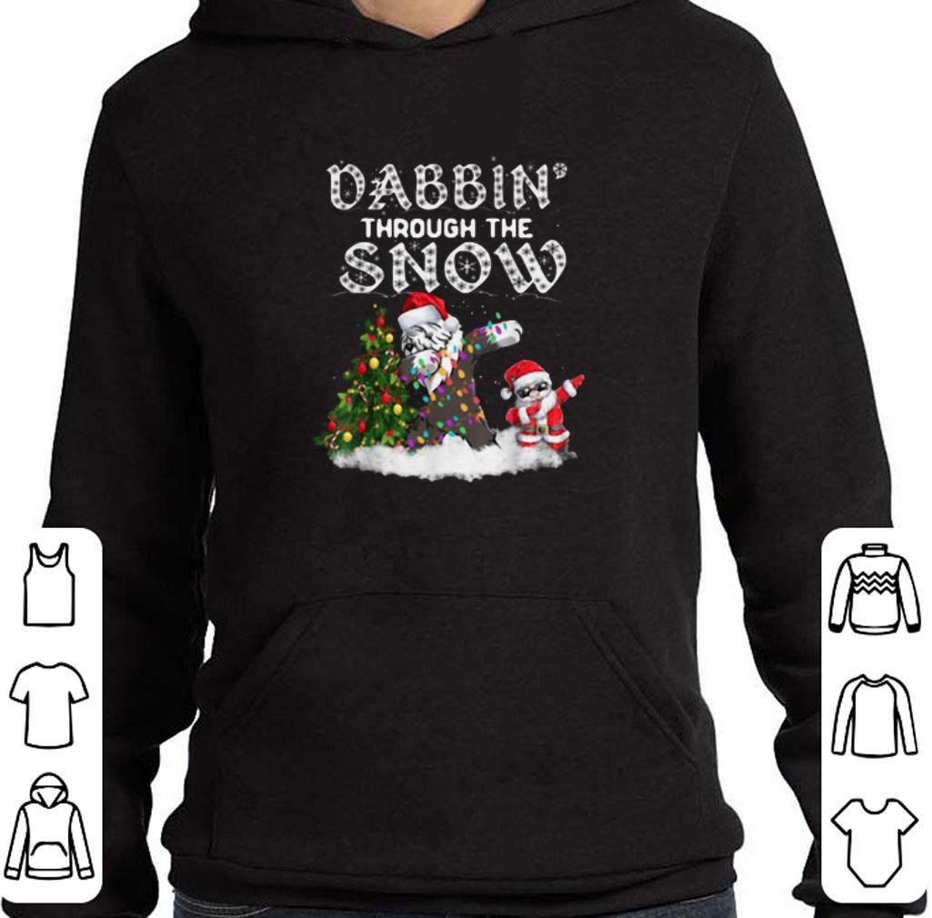Official Dabbin Through The Snow Old English Sheepdog Christmas shirt