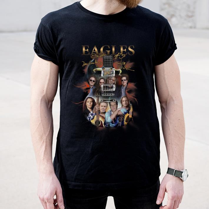 Official Guitar Eagles Rock Band signatures shirt
