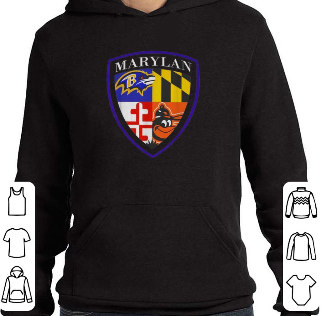 Official Marilan Baltimore Ravens Baltimore Orioles Shield shirt
